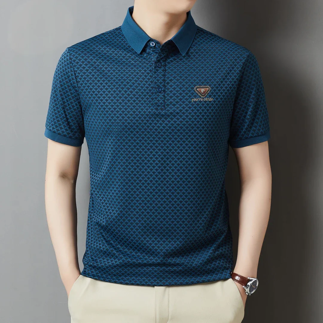 DiamondCrest Luxe Polo T-Shirt - Image 3