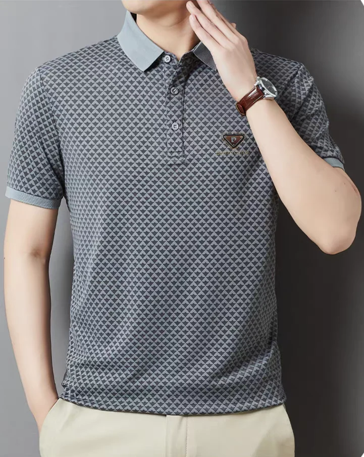 DiamondCrest Luxe Polo T-Shirt - Image 4