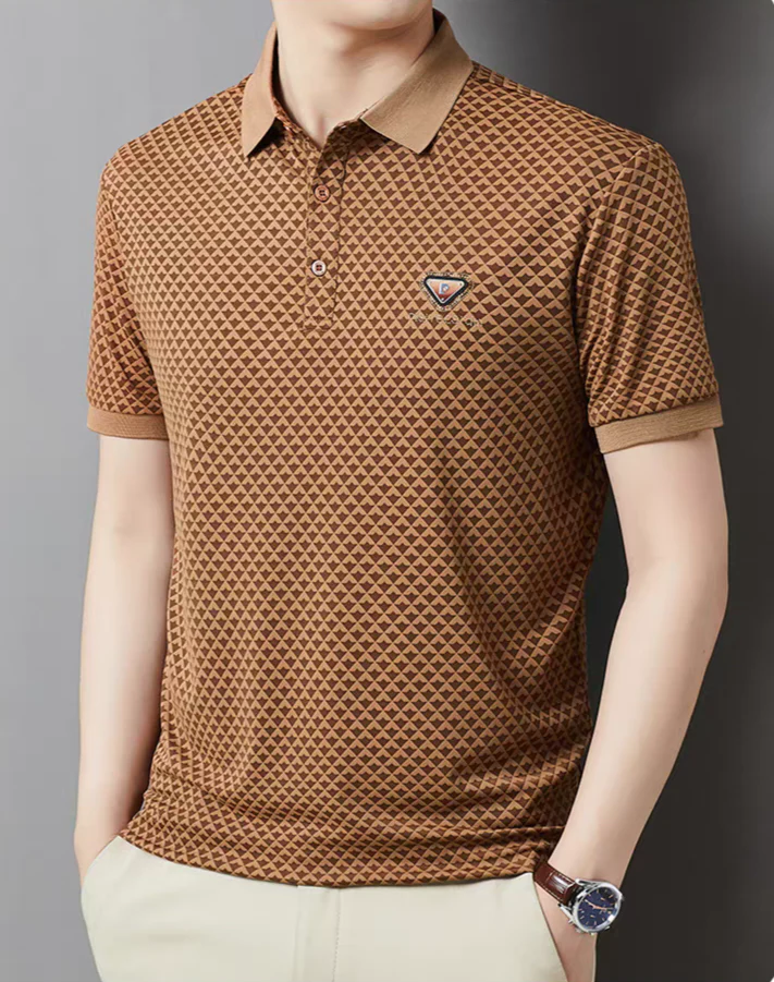 DiamondCrest Luxe Polo T-Shirt - Image 5