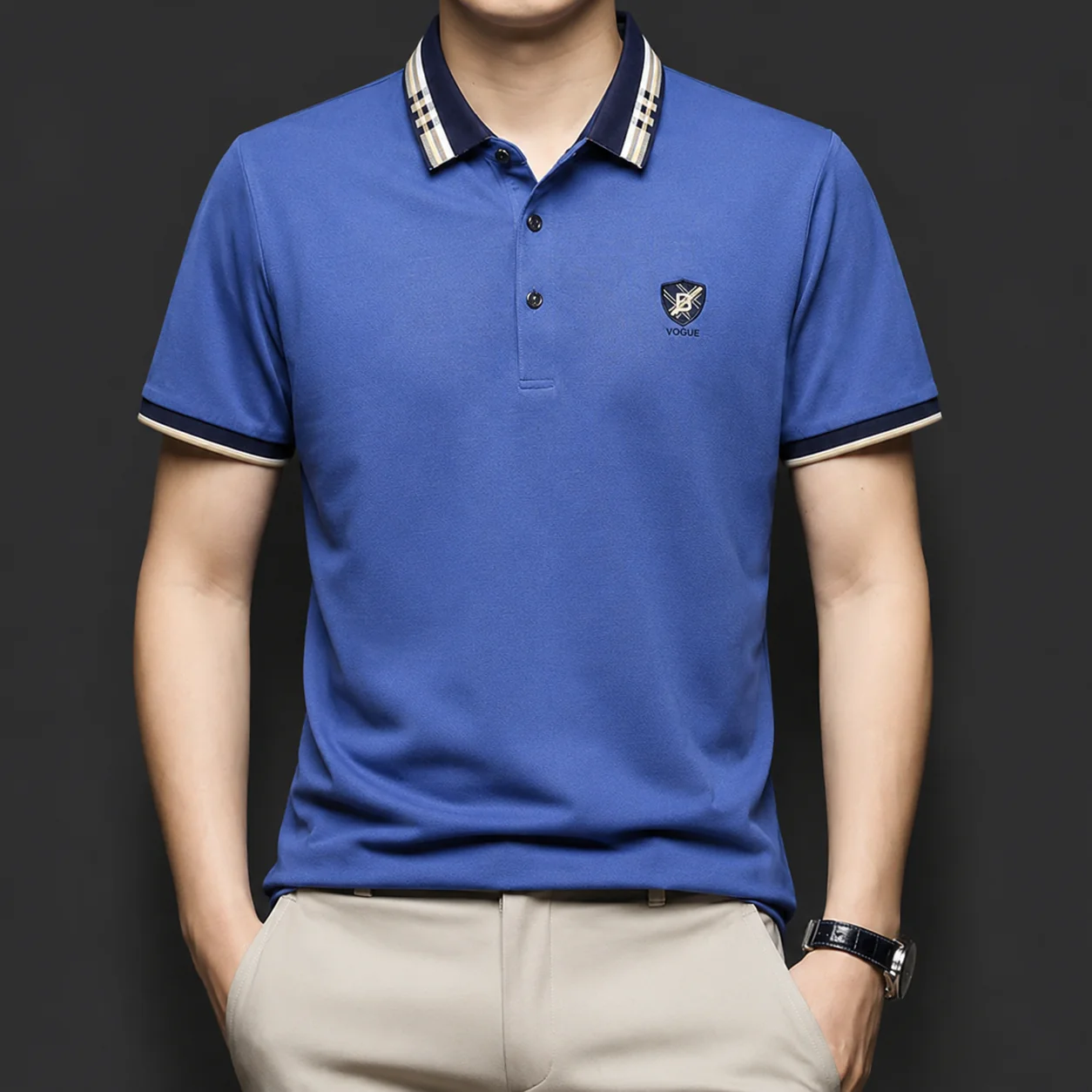 Elite Insignia Cotton Polo T-Shirt