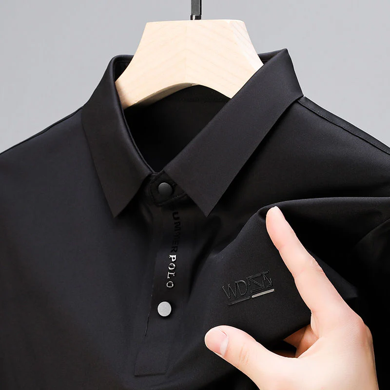 ShadowLuxe Crest Polo T-Shirt - Image 3